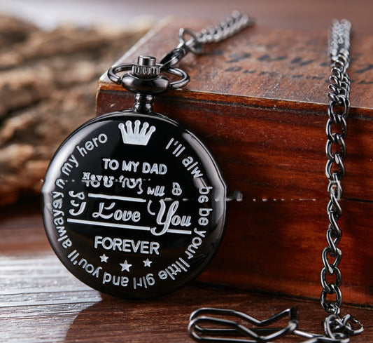 DAD Fashion Quartz Pocket Watch