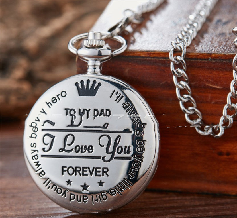 DAD Fashion Quartz Pocket Watch