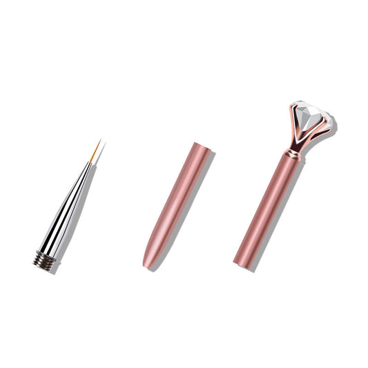 Stort diamantkvarts-sod-neglepenselsæt