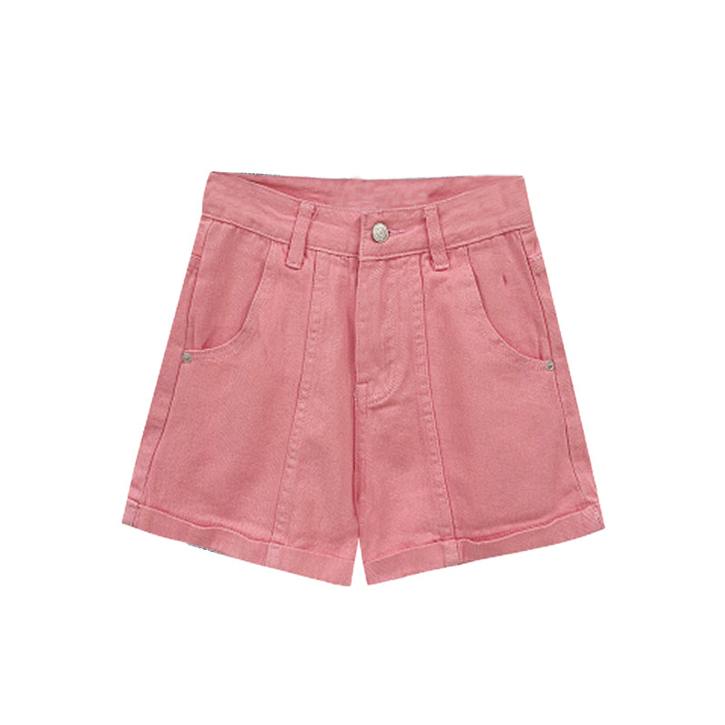 Summer Women's High Waist Loose Hot Pants Wide Legs