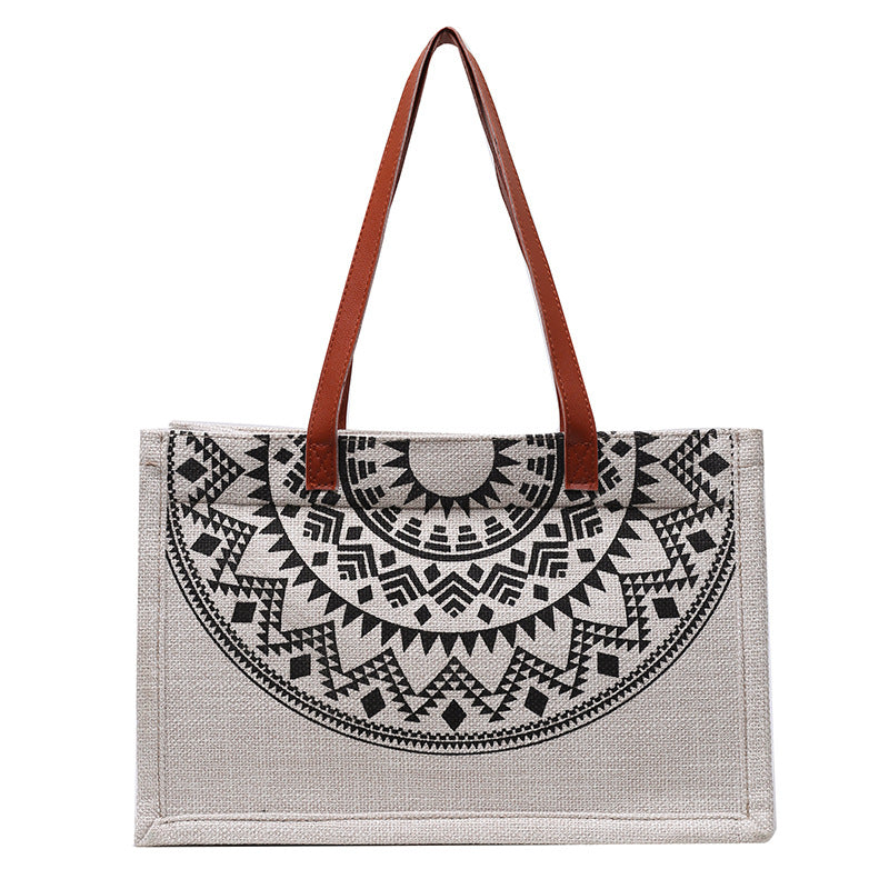 Korean Style Simple Tote Bag Literary Temperament Shoulder Bag Handbag