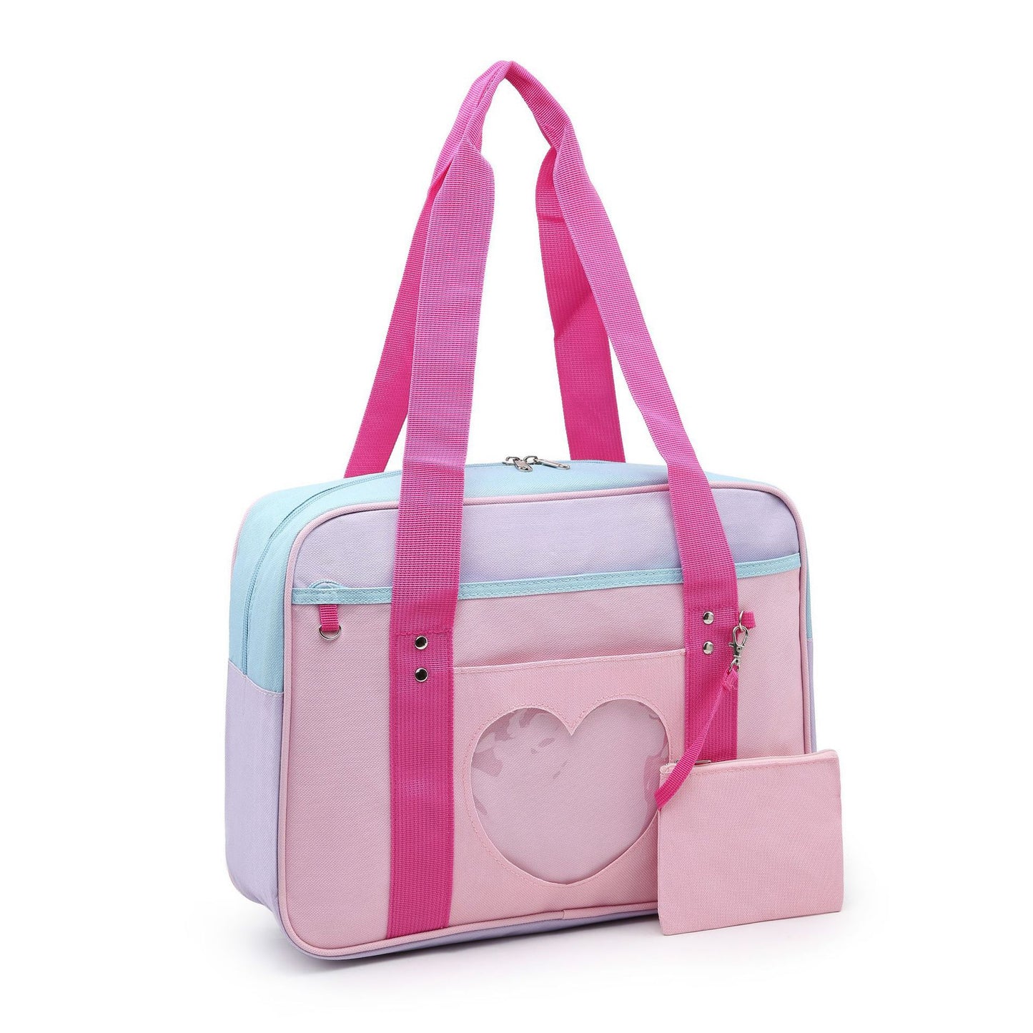 Cute Girl Student Portable Jk Bag Korean Version Ins Soft Girl PU Leather Messenger Bag Wild Uniform Bag