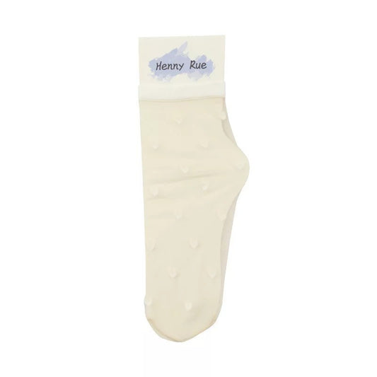 Candy-colored Love Socks, Glass Stockings, Breathable And Thin