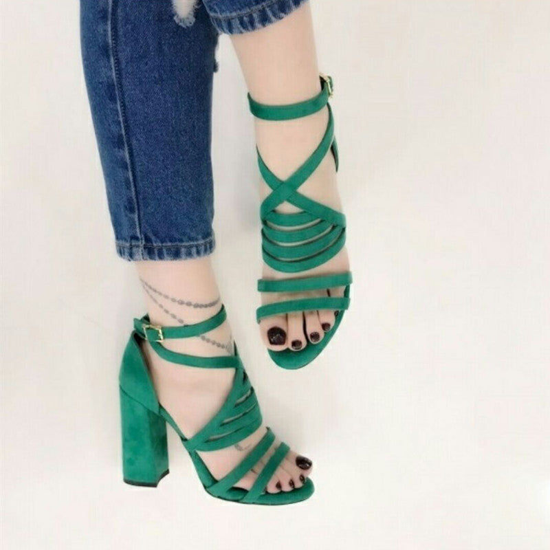 New European And American Strappy Sandals In Stock Women's Sandals