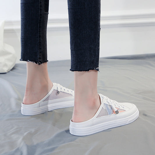 Ladies Fashion Platform Casual Half Slippers