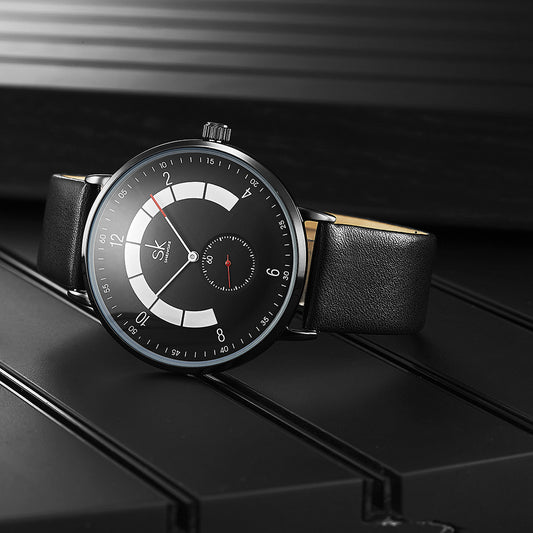 Leather men's fashion sports watch