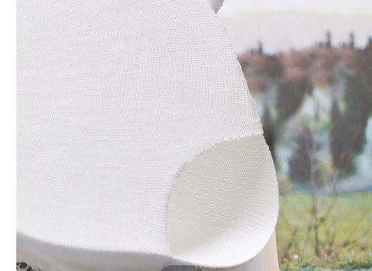 Long Two-color Lace On The Chest To Prevent Exposure