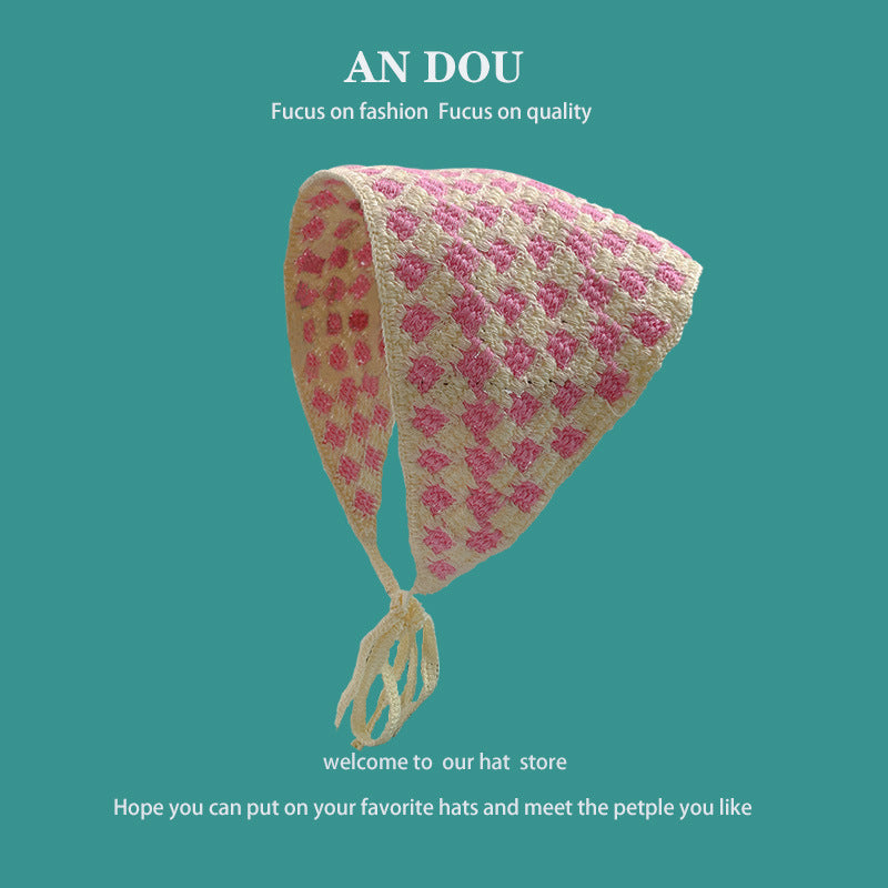 Spring And Autumn Fashion Knitted Crocheted Hollow Triangular Binder Women
