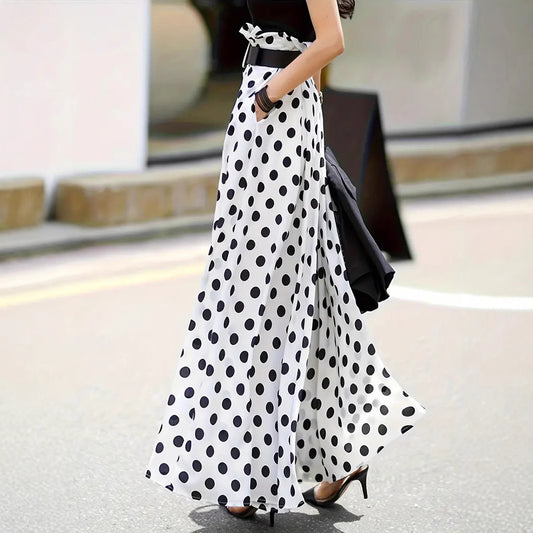 Women's Bohemian Ruffled Wide-leg Pants