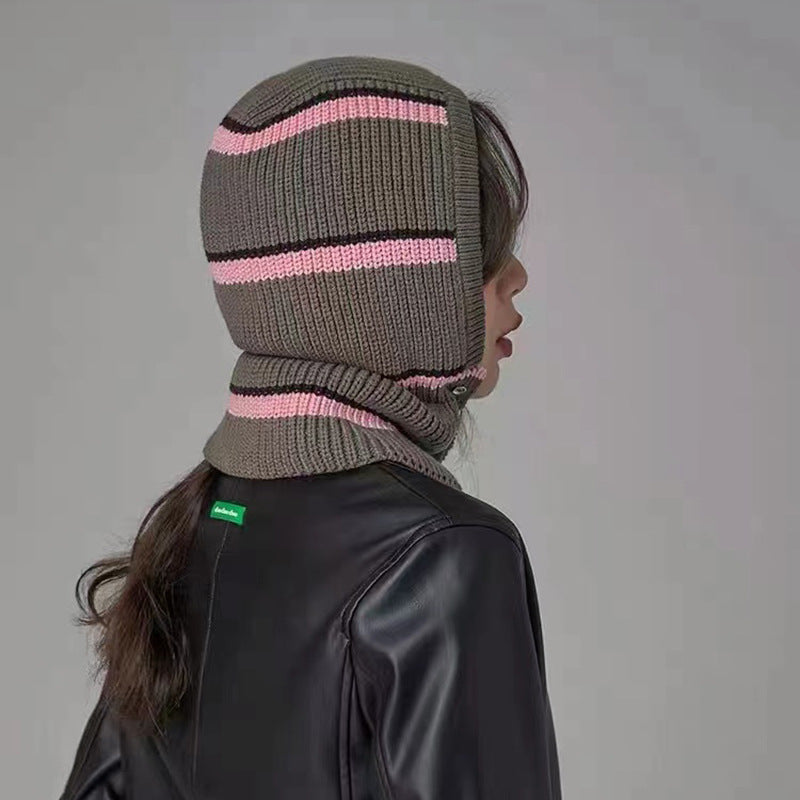 Women's Balaclava Hat With Scarf