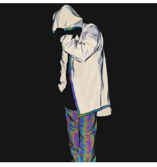 Men Jacket Hip Hop Windbreaker Reflective Jacket
