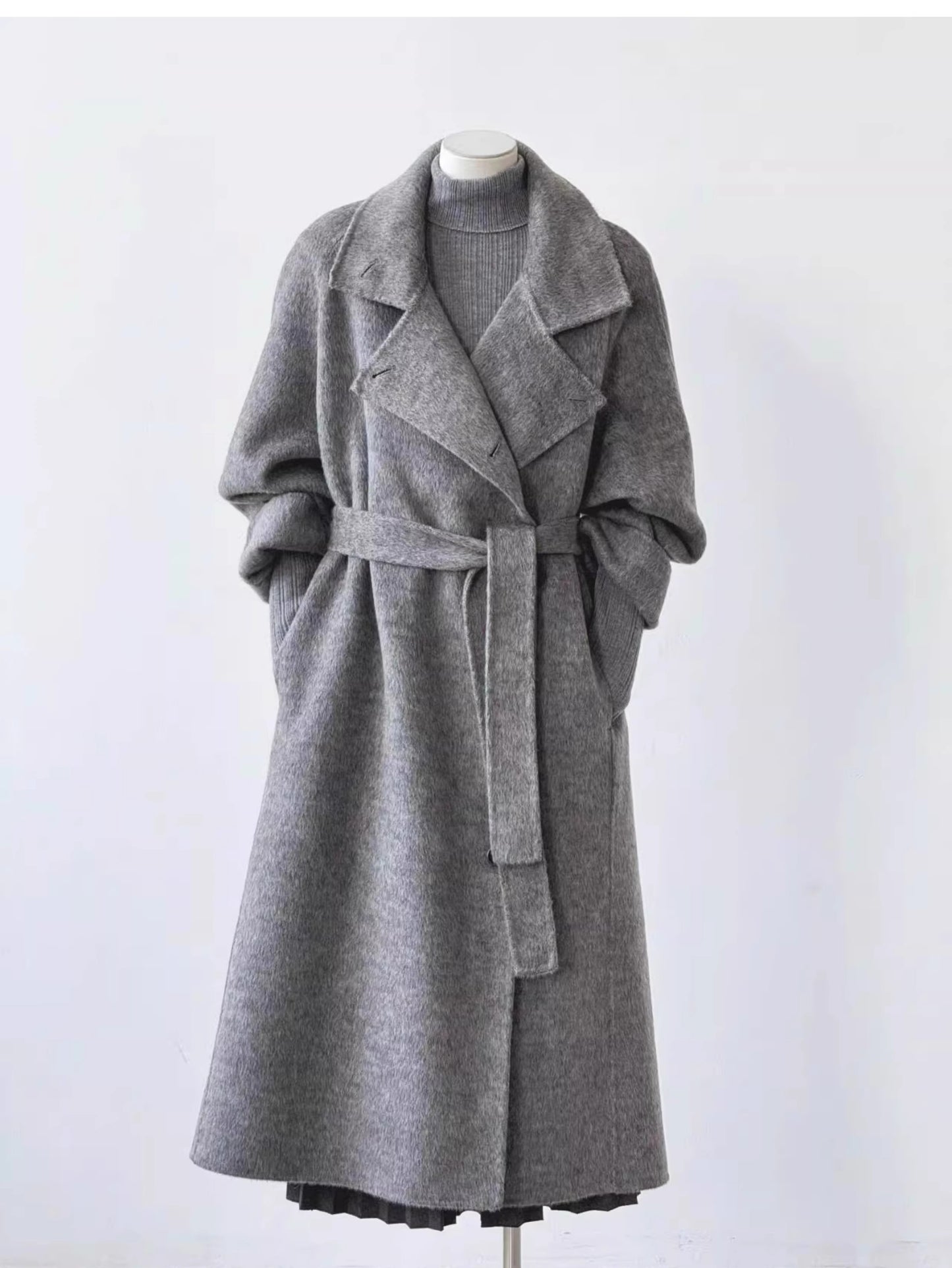 Fashionable Double-sided Cashmere Coat For Women