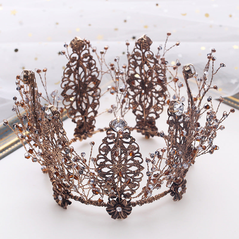 Brude guldkrone diadem barok rund krone