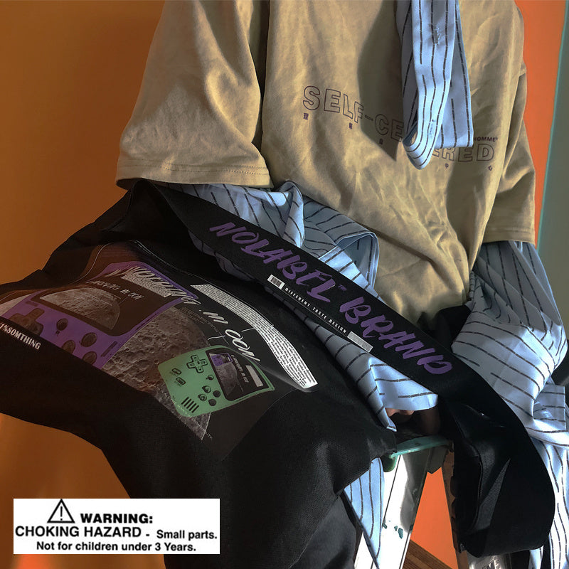 Hip-hop semi-cirkulær diagonal crossbody-taske
