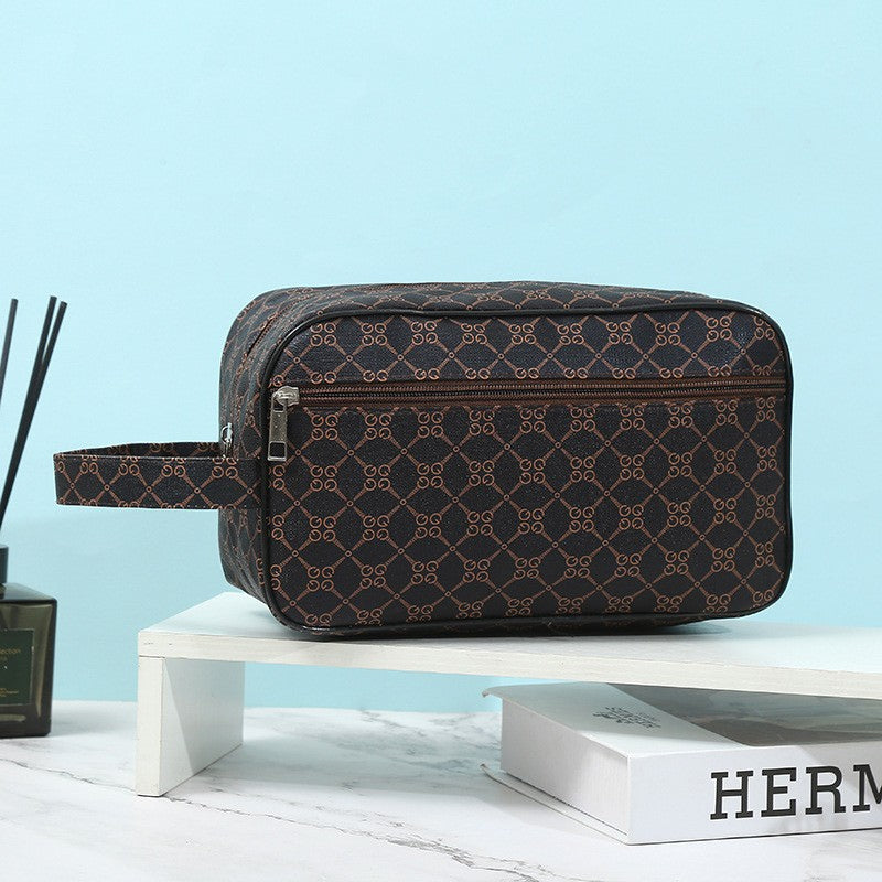 Business clutch bag-Litchi pattern-Large-26 * 7.5cm-Black-1 piece