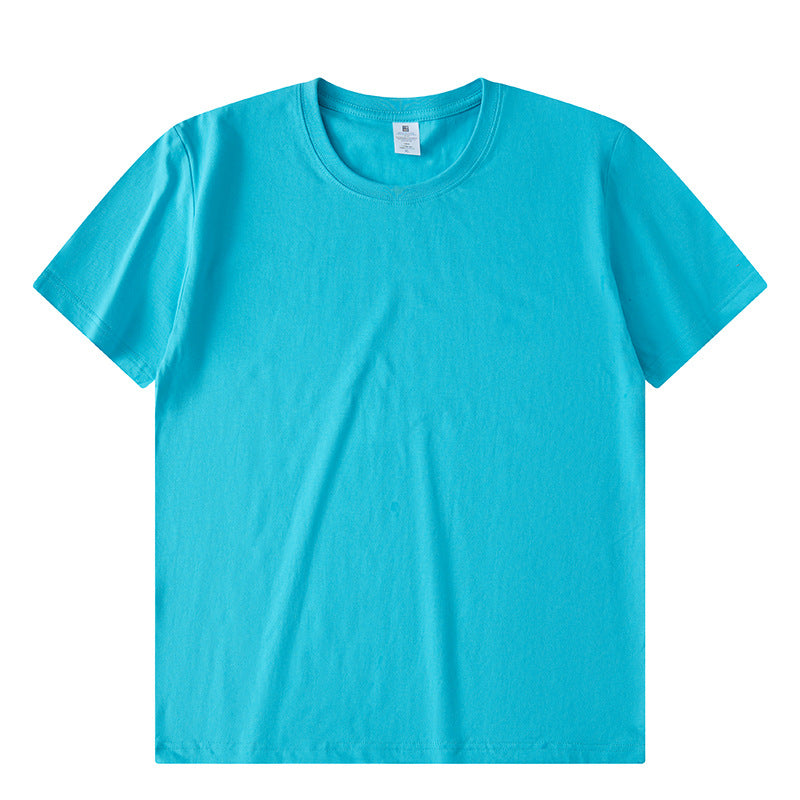 Solid Color Advertising Shirt Loose Casual Half Sleeves