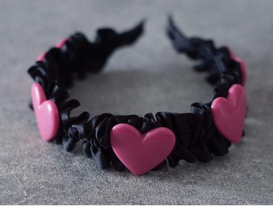 Ornament Set Original Handmade Heart Pleated Lotus Leaf Headband