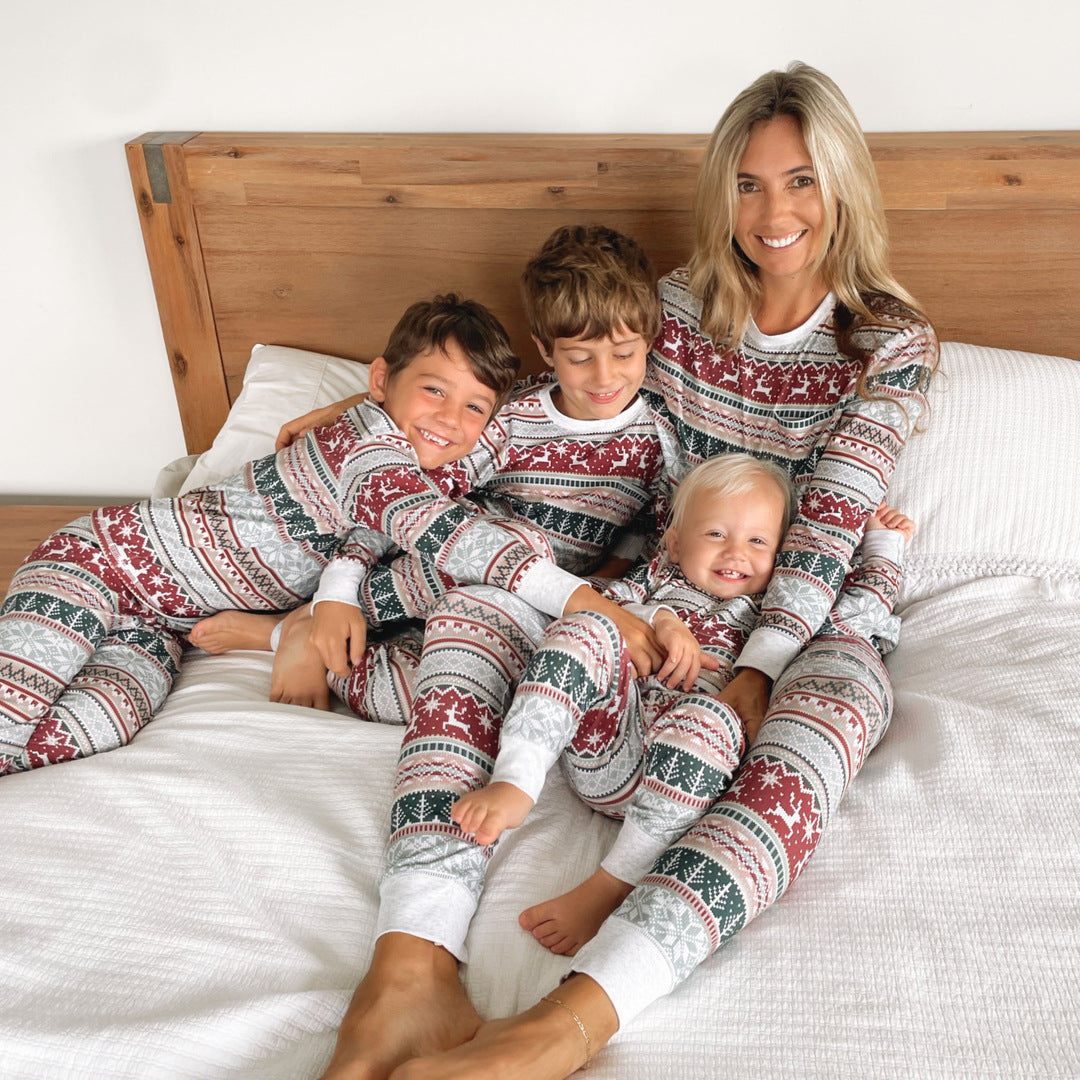 Family Christmas Matching Pajamas Set Xmas Adult Kids Mother And Daughter Father Son Sleepwear Baby Family Look Outfits