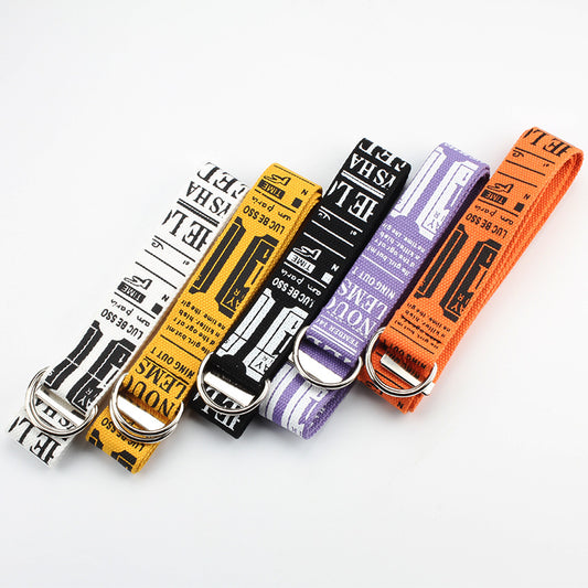 Student canvas belt