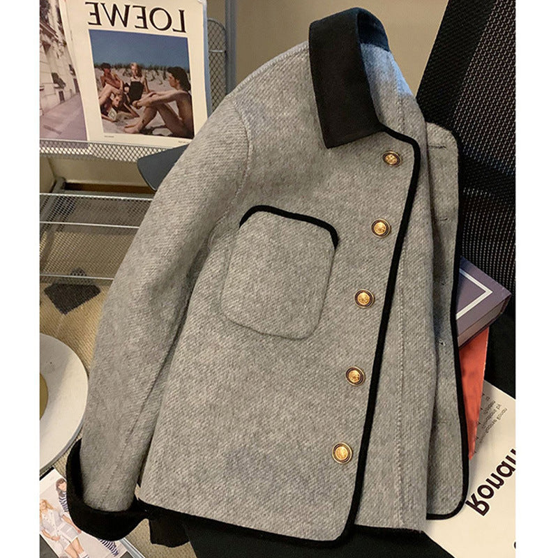 Coat For Women Spring And Autumn Fashionable Casual All-matching Lapel Short Top