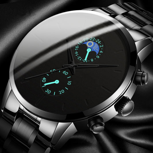 Fashion stainless steel watch with quartz