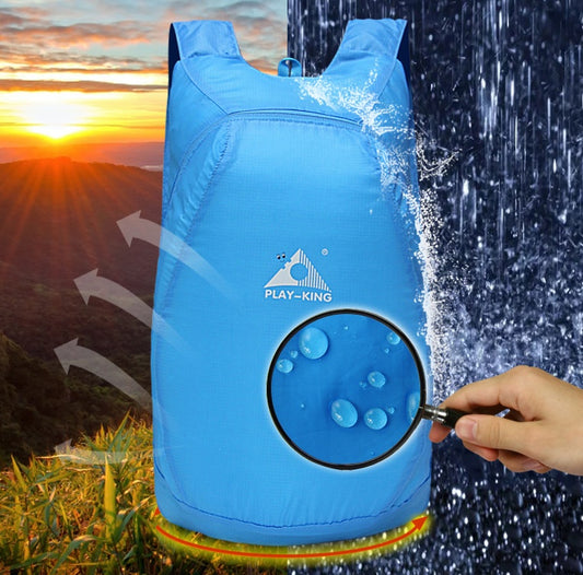 REPRODUCIRKING Ligero de Nylon Plegable Mochila Impermeable Mochila bolso Plegable Ultraligero Pack para Hombres de Las Mujeres Al Aire Libre Senderismo Viajes