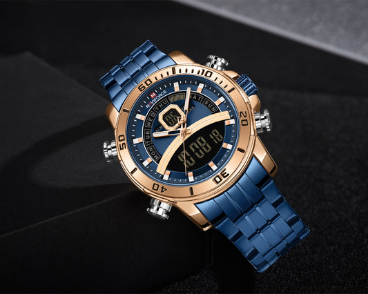 NAVIFORCE Steel Band Quartz Watch