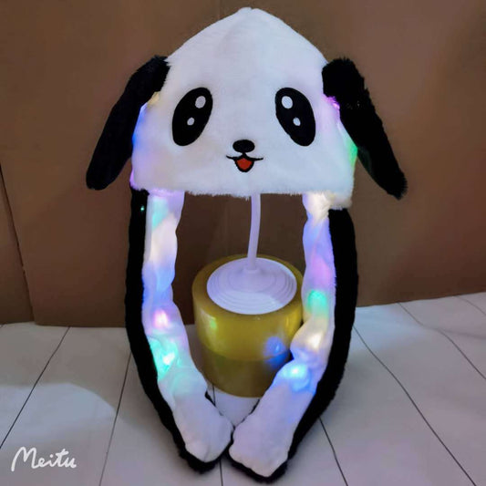 Movable Ears Luminous Rabbit Hat