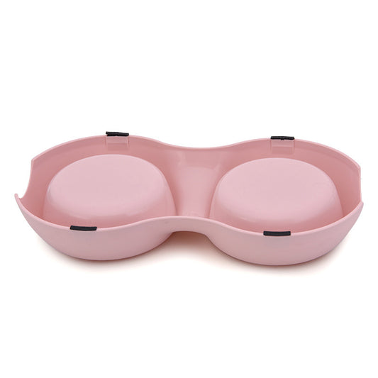 Round macaron double bowl