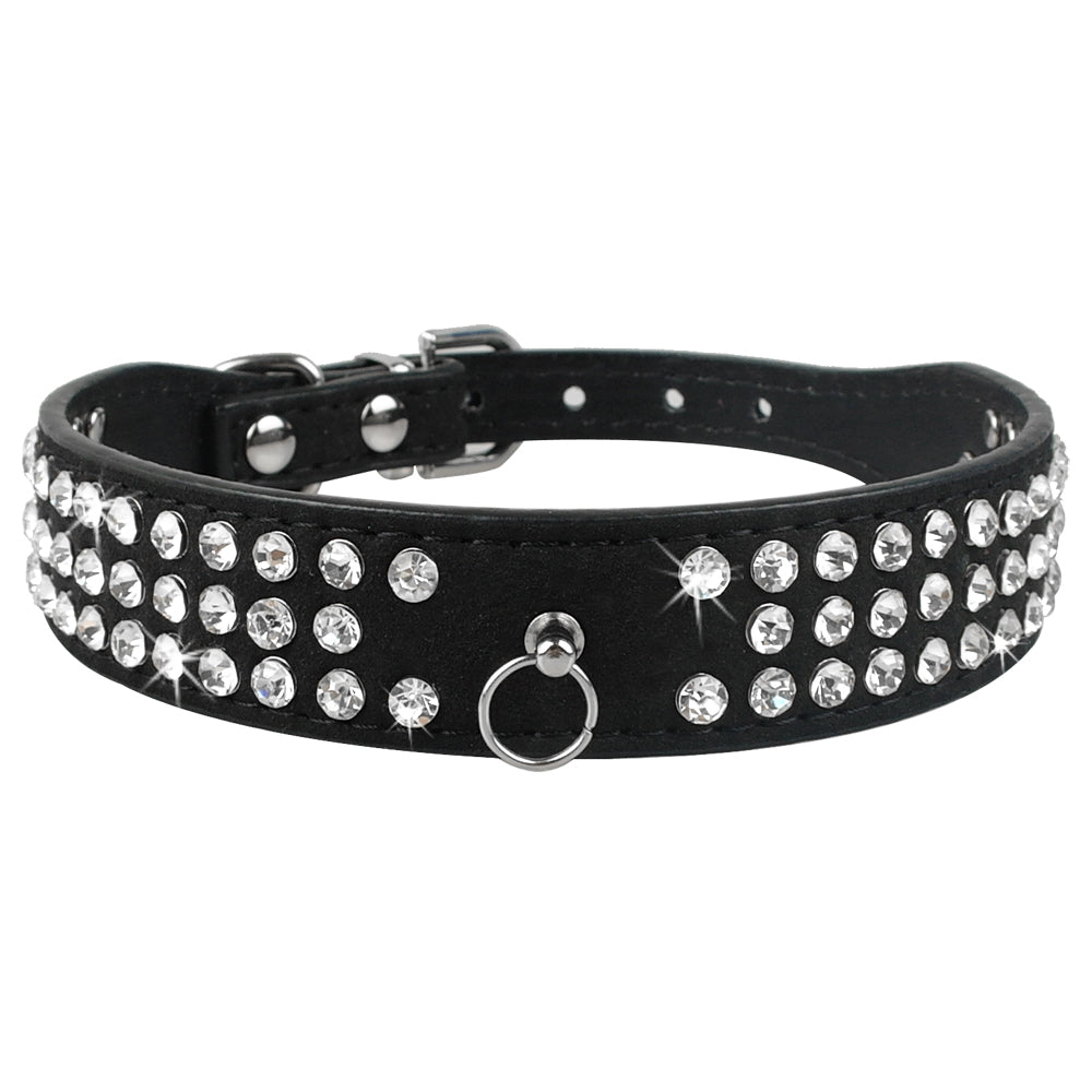 Shiny Hot Rhinestone Dog Cat Comfortable Korean Velvet Pet Leash