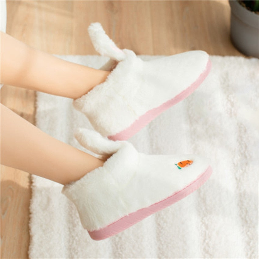 Cute platform indoor ladies slippers