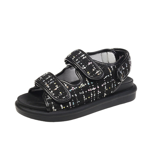 Little Fragrance Tweed Sandals