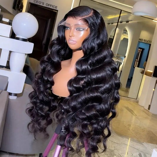 Front Lace Wig Women's Medium Large Wave Long Curly Hair