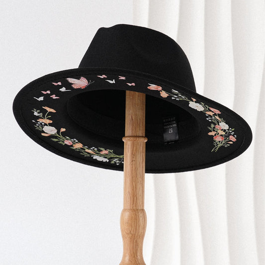 Cross-border Flat Dome Australian Pure Wool Felt Hat