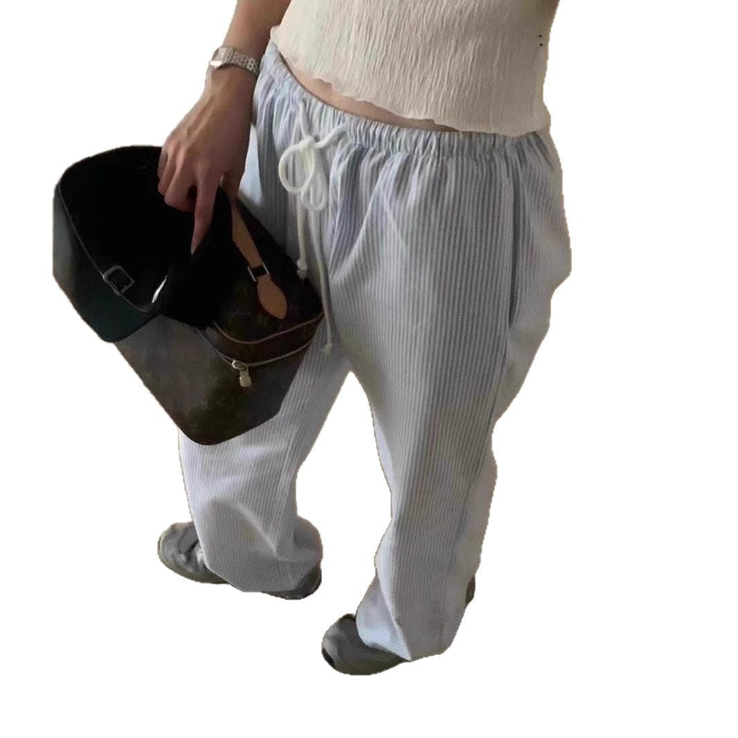 Women's Slimming Lazy-sense Striped Casual Pants
