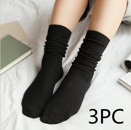 Japanese autumn winter vintage lace cotton socks