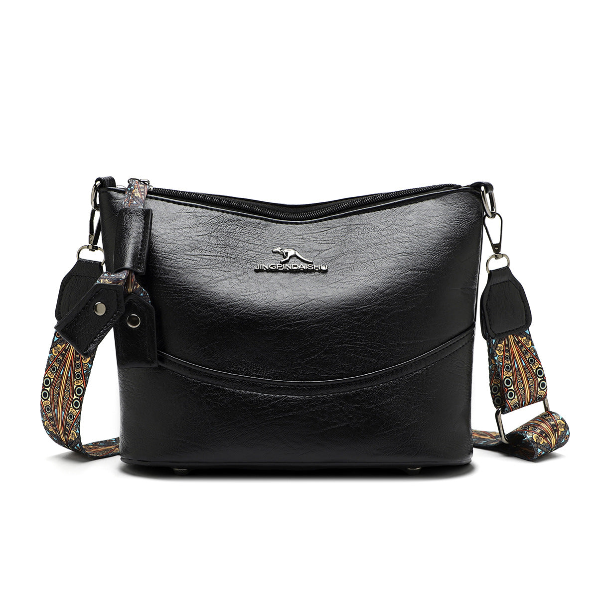 Simple Versatile Bucket Bag High-grade Light Luxury Crossbody Retro