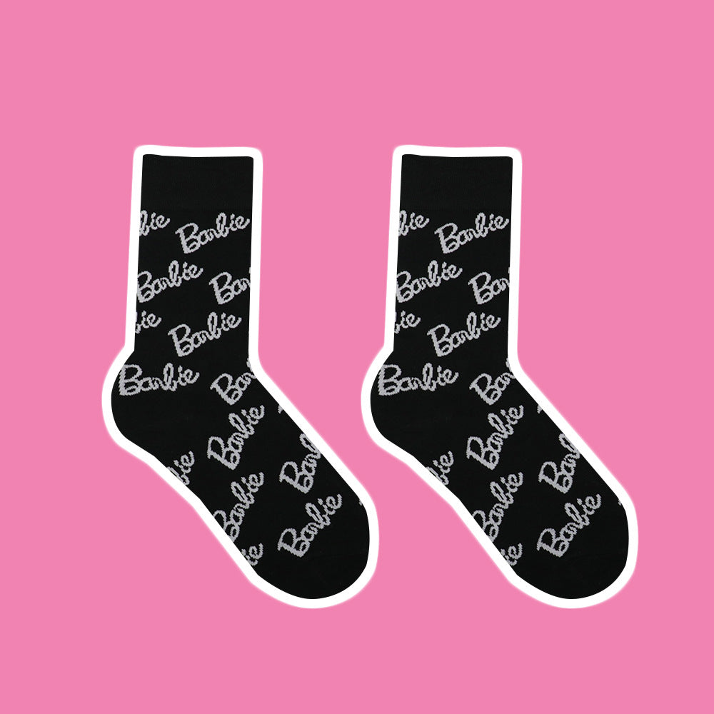 Women's Fashion Temperament Alphabet Socks