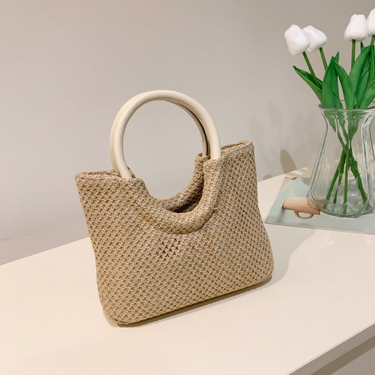 Large Capacity Portable Straw Woven Bag For Women