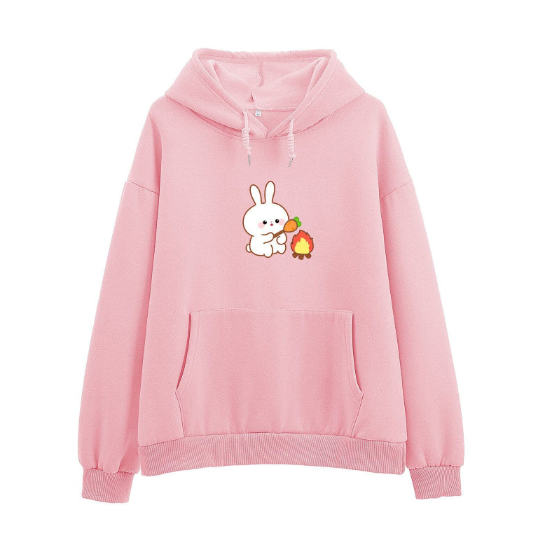 Langærmet pullover med blomstermønster