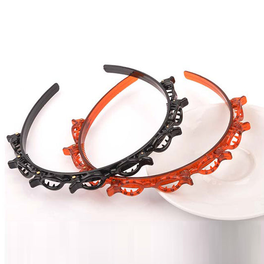 Multilayer hollow woven headband