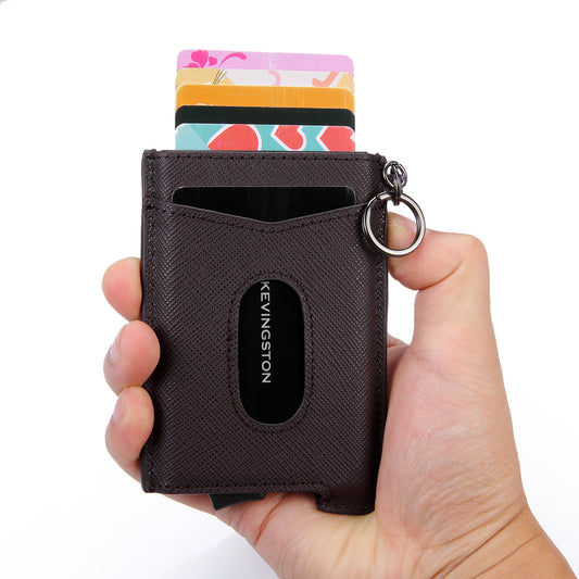 Leather elastic band test card package