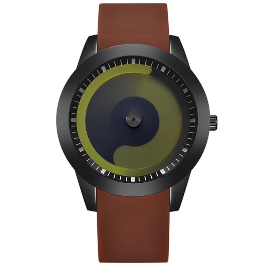 Second Dial Rubber Strap Quartz Watch