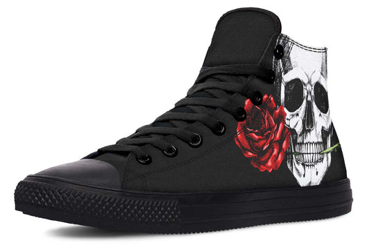 Printed Couple High-top Canvas Shoes