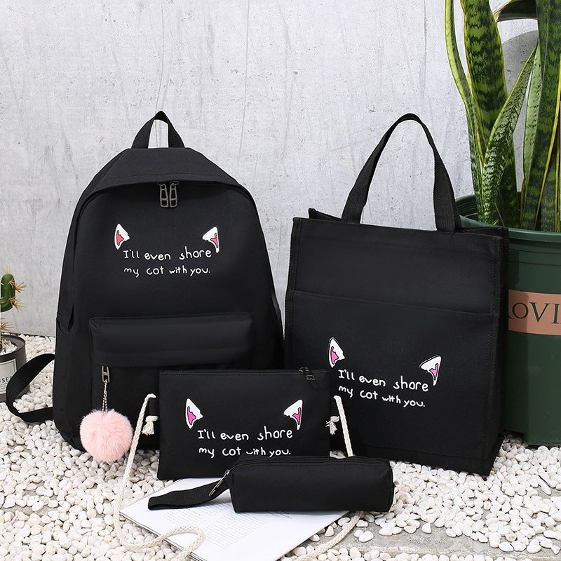 Schoolbag Female Large-Capacity Waterproof Korean Version
