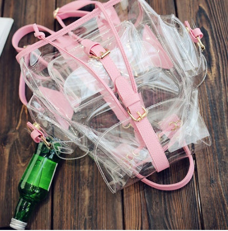 Fashionable wild small shoulder jelly bag