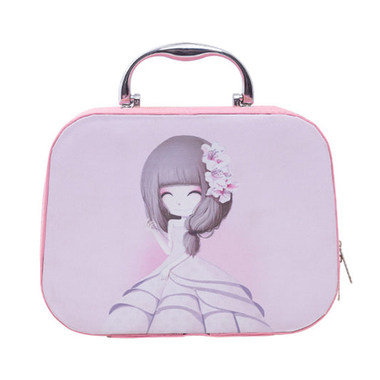 Large-capacity Bright Leather Cosmetic Bag Portable Stereotypes