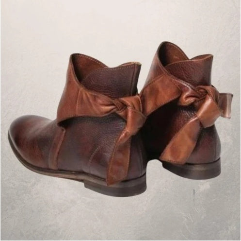 Back bow short Martin boots Fufeng Roman boots