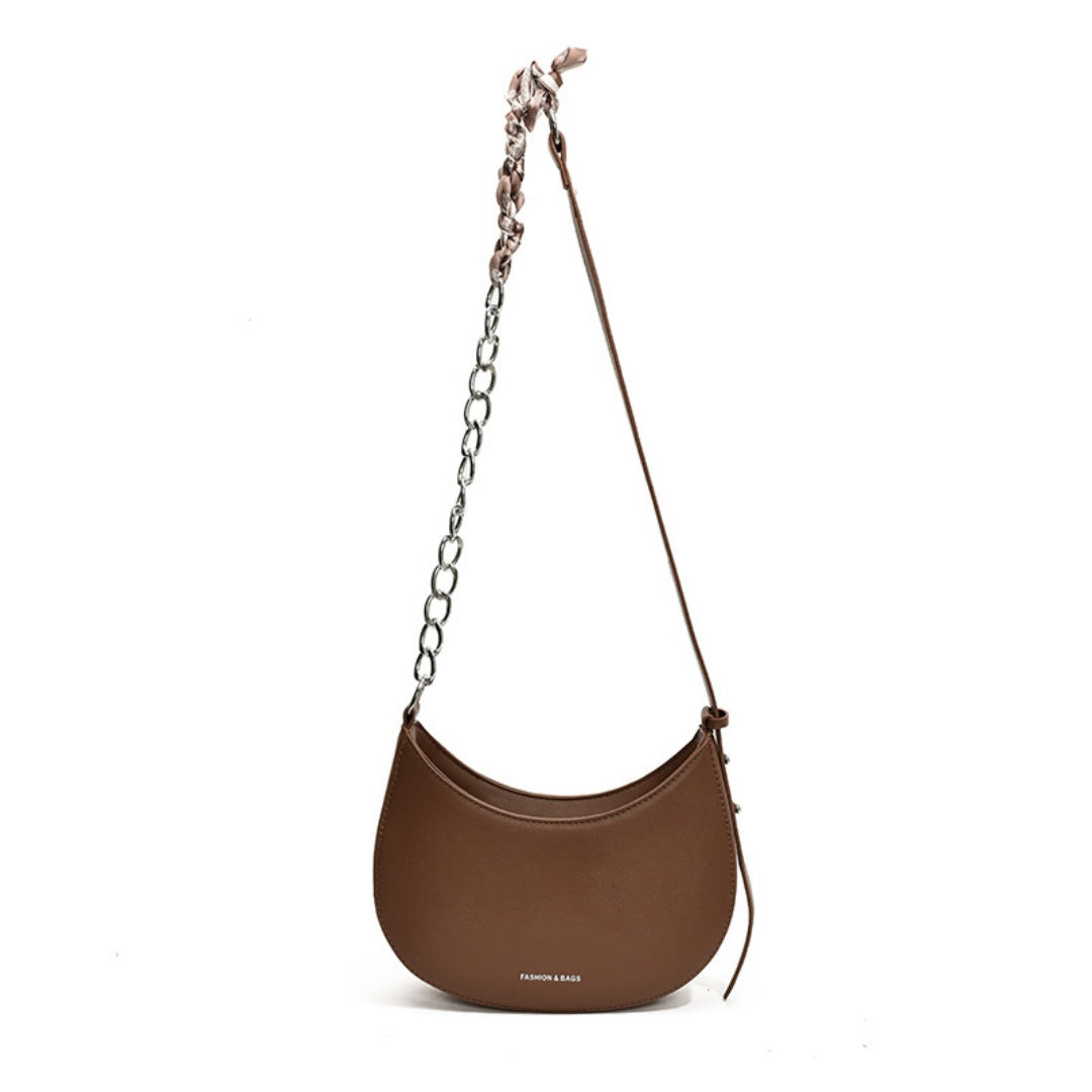 Enkel All-match Retro Fashion Skulder Trendy Lille Sadel Taske