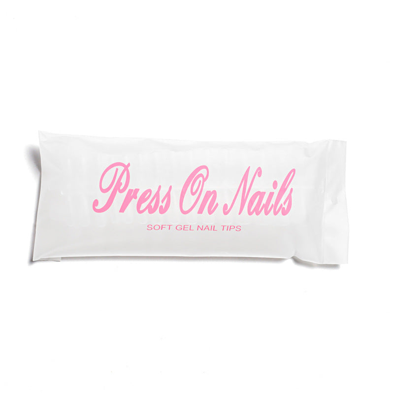 Transparent Semi-frosted Nail Tip Full Stickers Light Folding